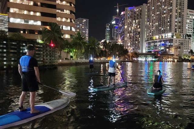 Miami City Lights Night Kayak or Stand up Paddle Board - Photo 1 of 8